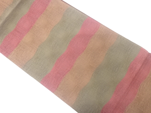 JAPANESE FUKURO OBI / MATELASSE / ABSTRACT STRIPE